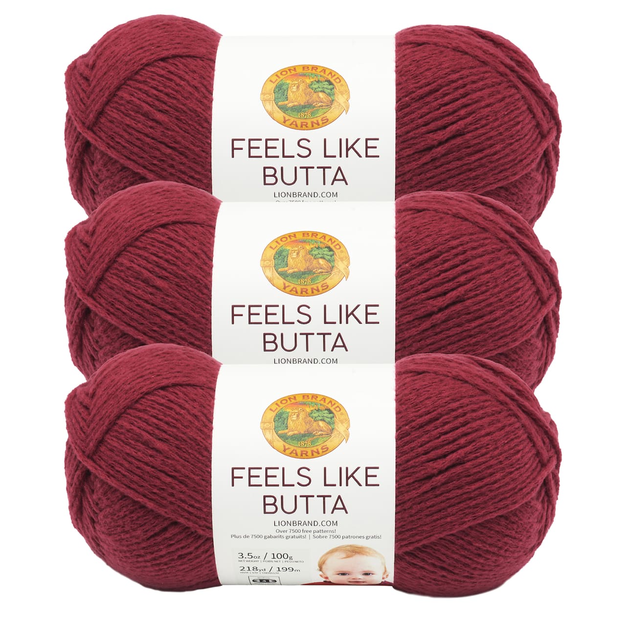 3 Pack Lion Brand® Feels Like Butta® Solid Yarn